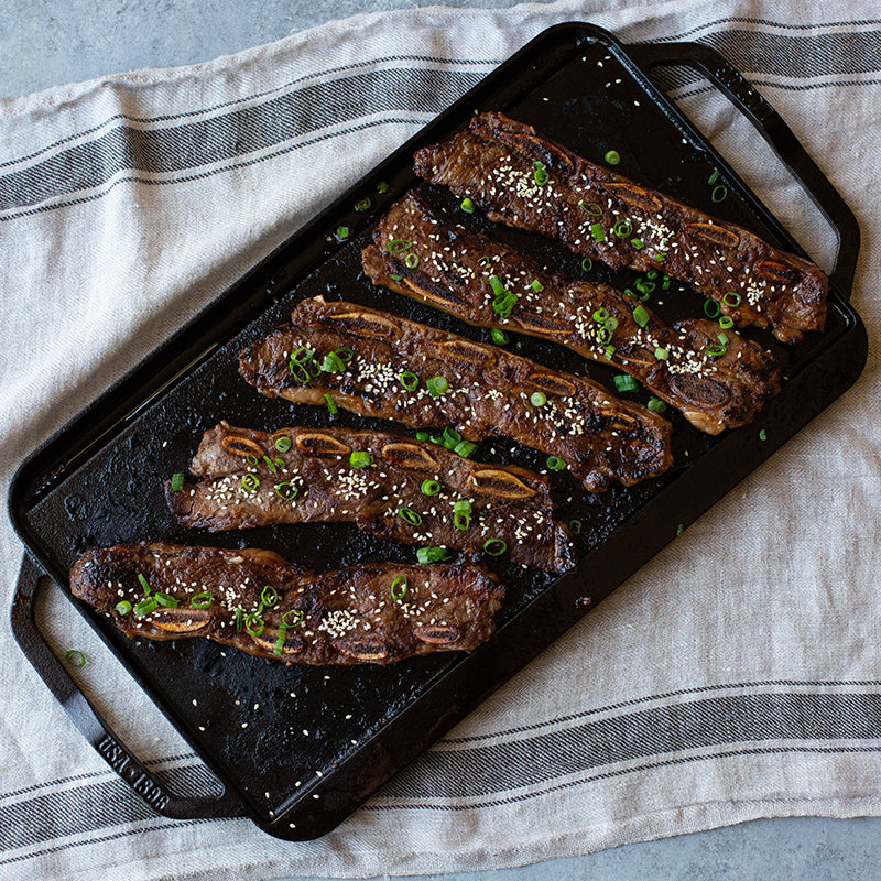 Chef Collection 19.5 x 10 Inch Cast Iron Reversible Grill/Griddle