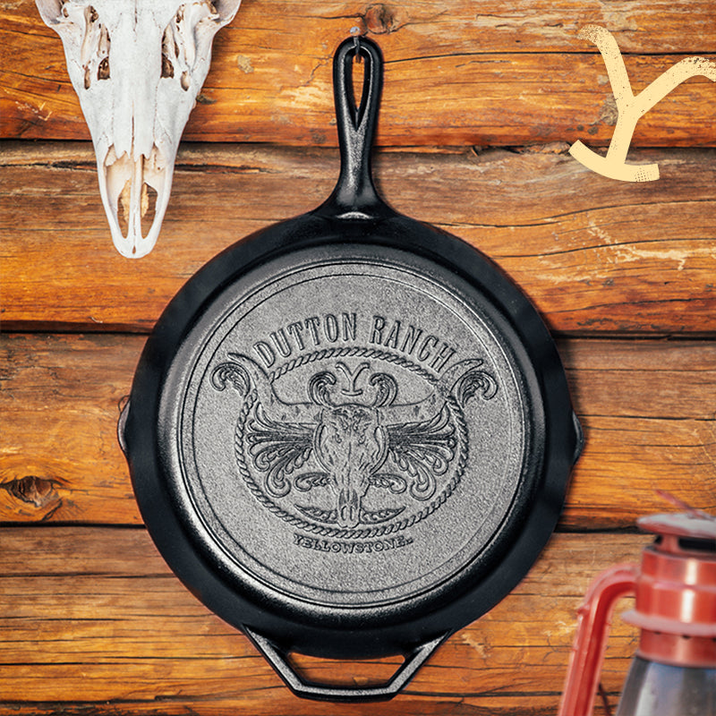 Yellowstone™ 12 Inch Cast Iron Steer Skillet