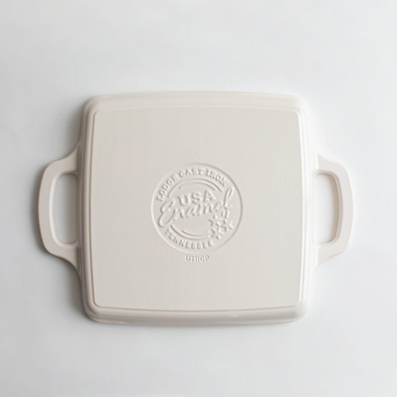 Enameled Cast Iron Grill Pan, Cloud Nine