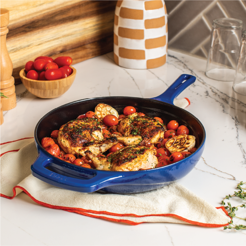 USA Enamel 11” Enameled Cast Iron Skillet, Moonstruck